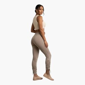 Melrose With Love Ruched Ankle Leggings Taupe Women Size S